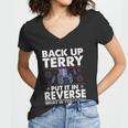 Back Up Terry Put It In Reverse Firework Funny 4Th Of July V2 Women V-Neck T-Shirt