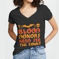 Blood Donor Need See The Count Halloween Quote Women V-Neck T-Shirt