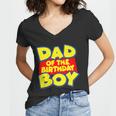 Cartoony Dad Of The Birthday Boy Tshirt Women V-Neck T-Shirt