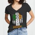 Celtic Cross Irish American Pride Women V-Neck T-Shirt