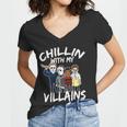 Chillin With My Villains Women V-Neck T-Shirt