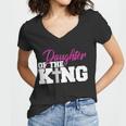 Christian Faith - Daughter Of The King Tshirt Women V-Neck T-Shirt