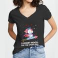 Current Mood Cue The Sparklers 4Th Of July Women V-Neck T-Shirt