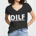 Dilf Devoted Involved Loving Father V2 Women V-Neck T-Shirt
