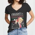 Donald Trump Naughty Ugly Christmas Women V-Neck T-Shirt