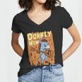 Donkey Mom Cute Mule Farm Animal Agriculture Cute Gift Women V-Neck T-Shirt