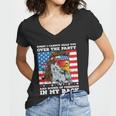 Eagle Mullet Sound Of Freedom Party In The Back 4Th Of July Gift V2 Women V-Neck T-Shirt