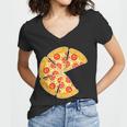 Family Matching Pizza With Missing Slice Parents Tshirt Women V-Neck T-Shirt