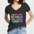 Feminist Aesthetic Reproductive Rights Are Human Rights Women V-Neck T-Shirt