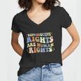 Feminist Aestic Reproductive Rights Are Human Rights Women V-Neck T-Shirt
