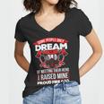 Firefighter Proud Fire Dad Firefighter Dad Of A Fireman Father _ V2 Women V-Neck T-Shirt
