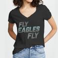 Fly Eagles Fly Fan Logo Tshirt Women V-Neck T-Shirt