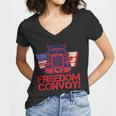 Freedom Convoy 2022 Usa Canada Truckers Tshirt Women V-Neck T-Shirt