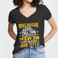 Funny Product Ambassador Representative Job Title Gift Women V-Neck T-Shirt