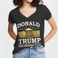 Gold White House Donald Trump 45Th President Tshirt Women V-Neck T-Shirt