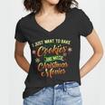 I Just Want To Bake Cookies And Watch Christmas Movies Tshirt Women V-Neck T-Shirt