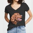 Irish Setter Portrait Tshirt Women V-Neck T-Shirt