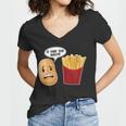 Is That You Bro Funny French Fries Women V-Neck T-Shirt