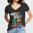 Its Ok To Be Different Autism Awareness Video Gamer Women V-Neck T-Shirt