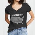 Juneteenth African American Black Us History Women V-Neck T-Shirt