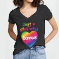 Just A Girl Who Loves Just A Girl Who Loves Graphic Design Printed Casual Daily Basic Women V-Neck T-Shirt Just A Girl Who Loves Just A Girl Who Loves Graphic Design Printed Casual Daily Basic Women V-Neck T-Shirt