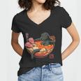 Kaiju Lava Ramen Women V-Neck T-Shirt