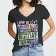 Love Is Love Black Lives Matter Tshirt Women V-Neck T-Shirt