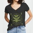 Medical Marijuana Alchemy Circle Tshirt Women V-Neck T-Shirt