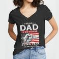 Mens Fathers Day For Dad An Honor Being Papa Is Priceless Women V-Neck T-Shirt