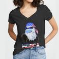 Merica Eagle Mullet 4Th Of July American Flag Vintage 2021 Great Gift Women V-Neck T-Shirt