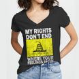 My Rights Dont End Where Your Feelings Begin Tshirt Women V-Neck T-Shirt