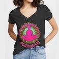 Padmasana Yoga Lotus Pose Women V-Neck T-Shirt