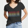 Retro Brooklyn Logo Tshirt Women V-Neck T-Shirt