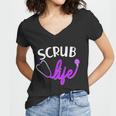 Scrub Life Stethoscope Tshirt Women V-Neck T-Shirt