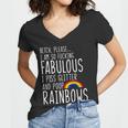 So Fabulous I Piss Glitter And Poop Rainbows Women V-Neck T-Shirt