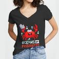 Summer Reading 2022 An Ocean Of Possibilities Cute Prize Crab Women V-Neck T-Shirt