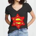Superjew Super Jew Logo Tshirt Women V-Neck T-Shirt