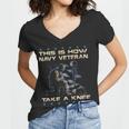 Take A Knee Women V-Neck T-Shirt