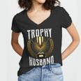 Trophy Husband Tshirt Women V-Neck T-Shirt