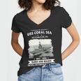 Uss Coral Sea Cv 43 Cva V2 Women V-Neck T-Shirt