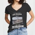 Uss Prairie Uss Ad Women V-Neck T-Shirt