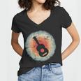 Vintage Ukulele Retro Tshirt Women V-Neck T-Shirt