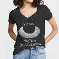 Vote Were Ruthless Rbg Ruth Bader Ginsburg Women V-Neck T-Shirt