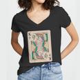 Weed King Poker Card Women V-Neck T-Shirt