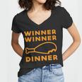 Winner Winner Chicken Dinner Funny Gaming Women V-Neck T-Shirt