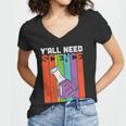 Y’All Need Science Chemistry Teacher Graphic Plus Size Shirt For Teacher Female Women V-Neck T-Shirt