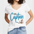 Dibs On The Captain Fire Captain Wife Girlfriend Sailing Women V-Neck T-Shirt