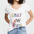 Easily Distracted By Birds Gift Funny Bird Gift Women V-Neck T-Shirt