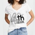 Hello 4Th Grade Teacher Boys And Team Fourth Grade Girls V2 Women V-Neck T-Shirt