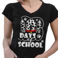 101 Days Of School Dalmatian Logo Women V-Neck T-Shirt